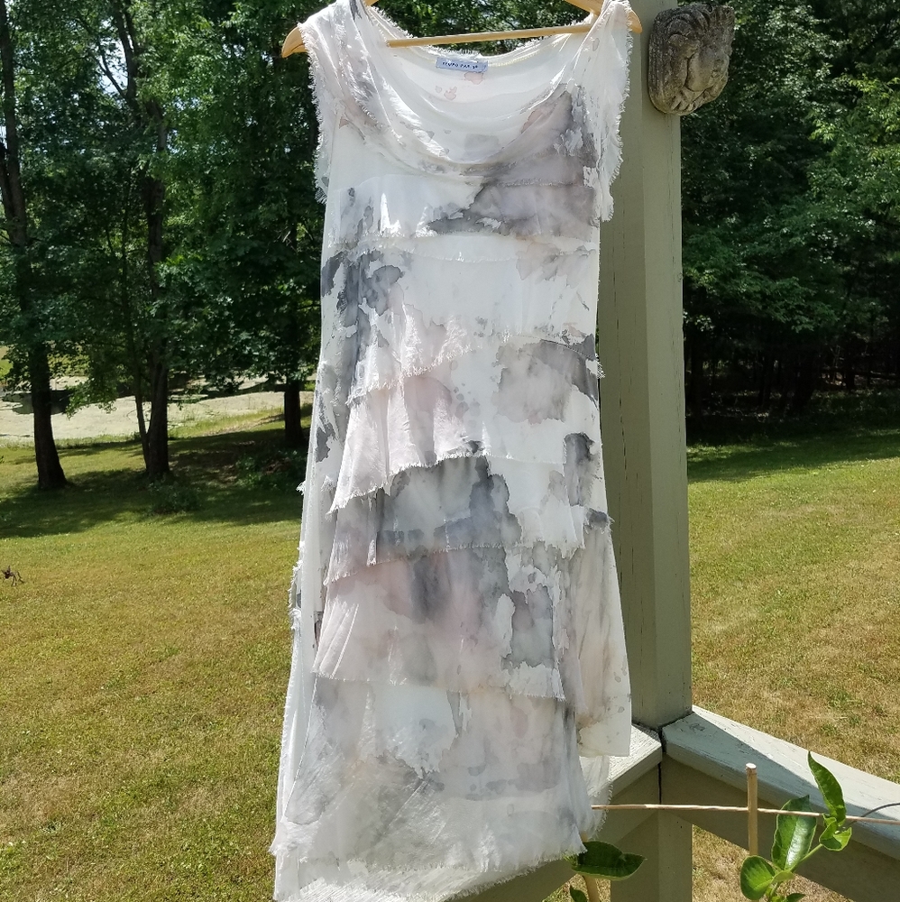 Tempo paris italian silk dress (womens M)
